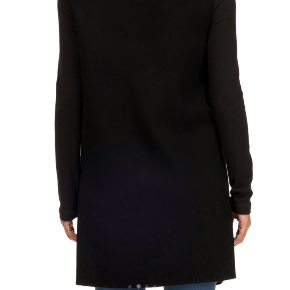 Gorski Reversible Black Rabbit Vest - Picture 2 of 6